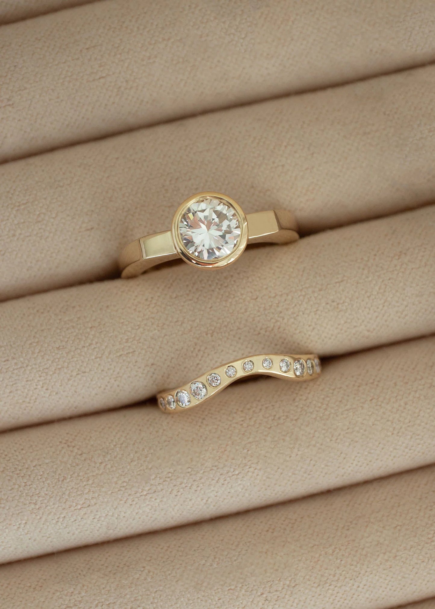 Classic Lana Diamond Band Ring - 14k Gold & Champagne Diamonds