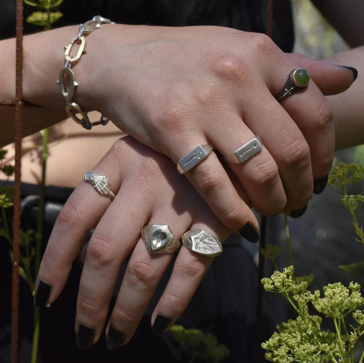 Large Solemn Oath Ring - Sterling Silver