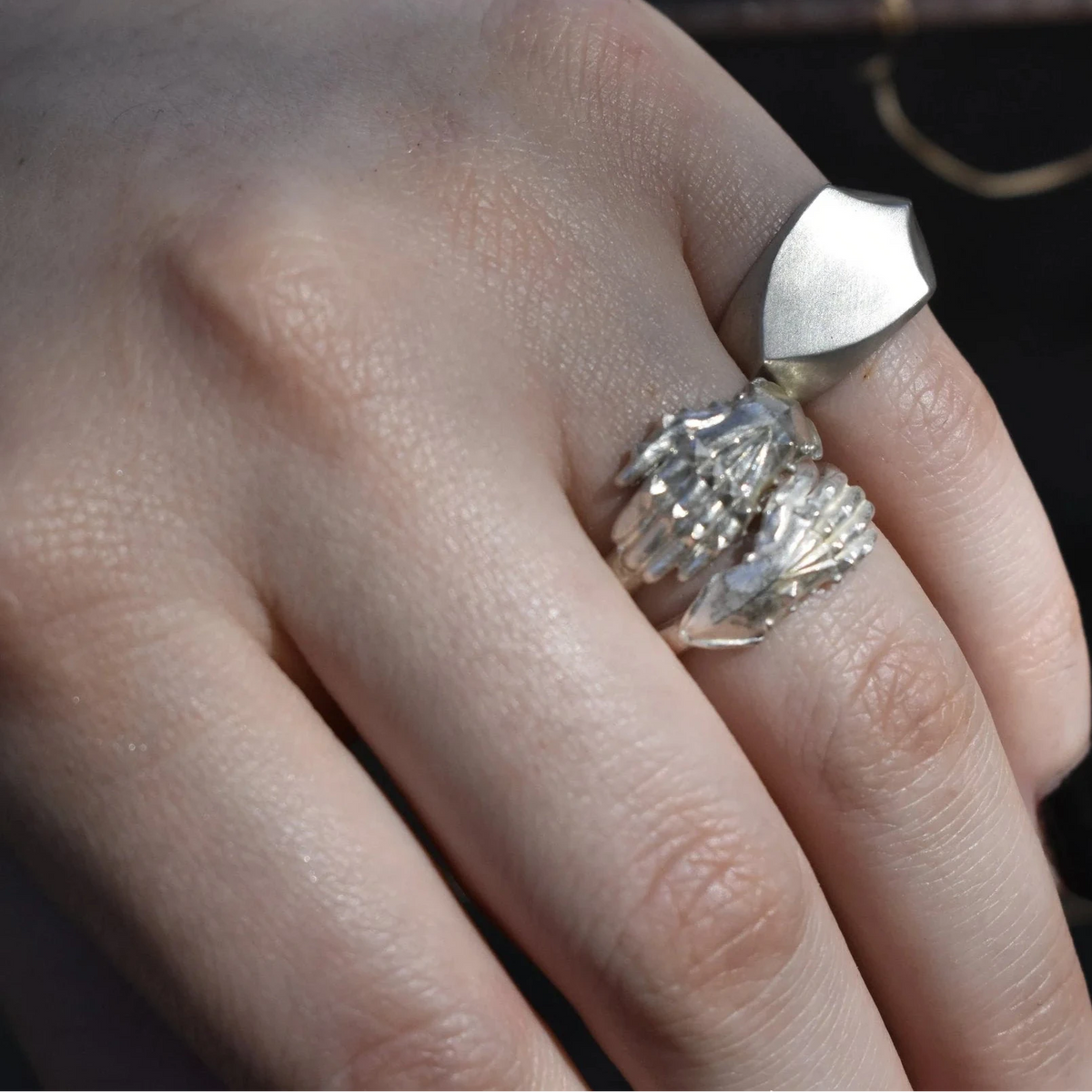 Large Solemn Oath Ring - Sterling Silver