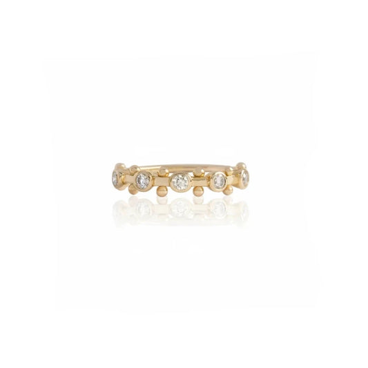 5-Stone Koemi Diamond Ring - 14k Gold White Diamond Band