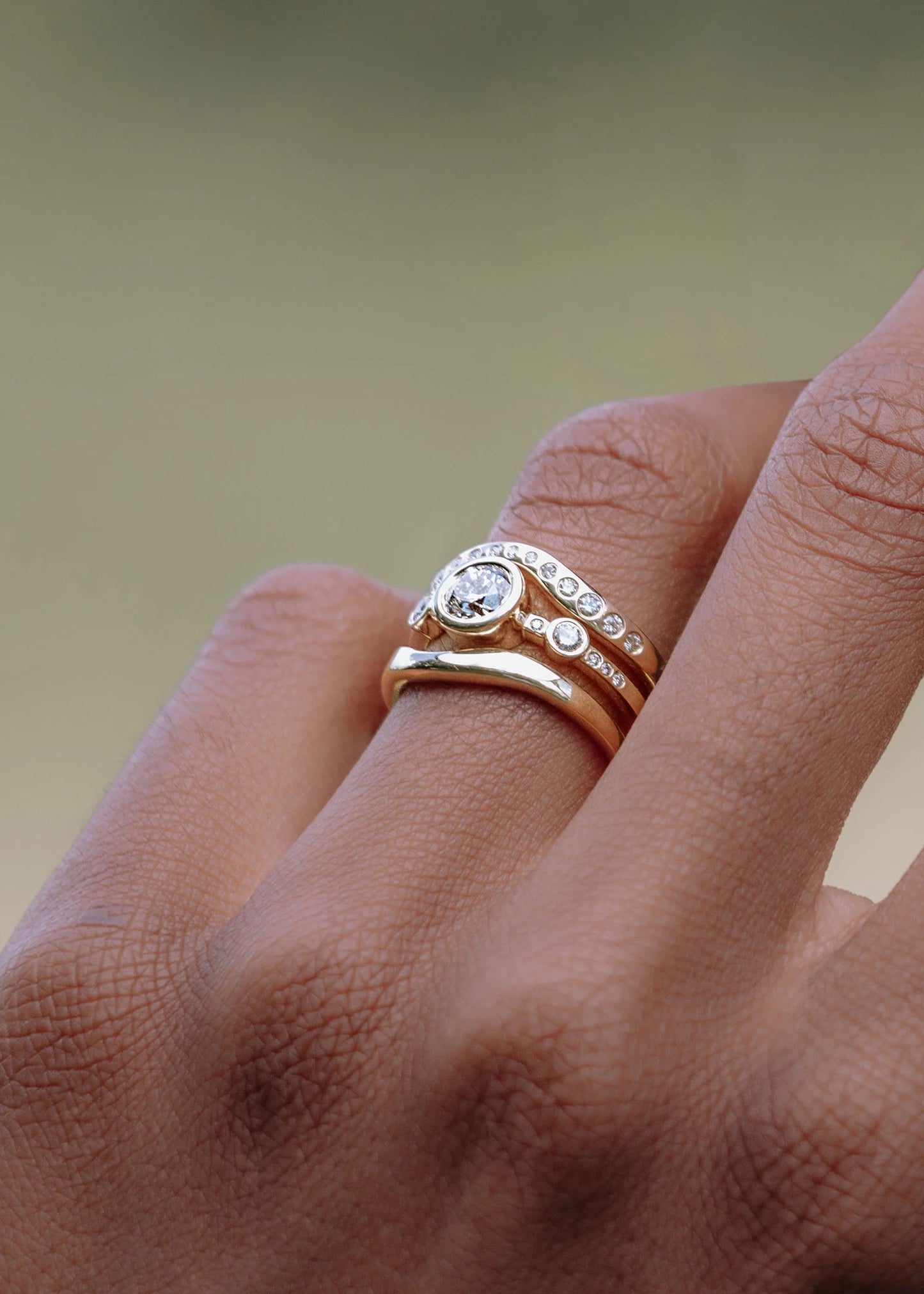 Classic Lana Diamond Band Ring - 14k Gold & Champagne Diamonds