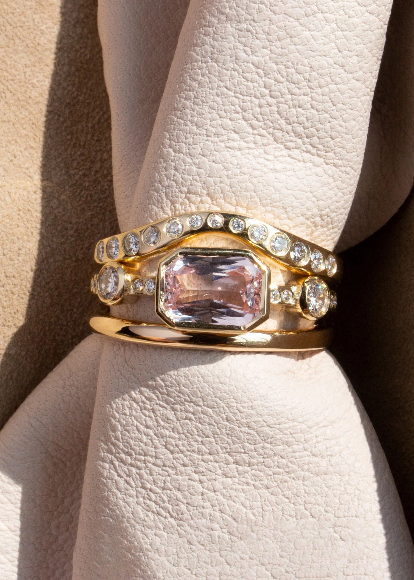 Classic Lana Diamond Band Ring - 14k Gold & Champagne Diamonds