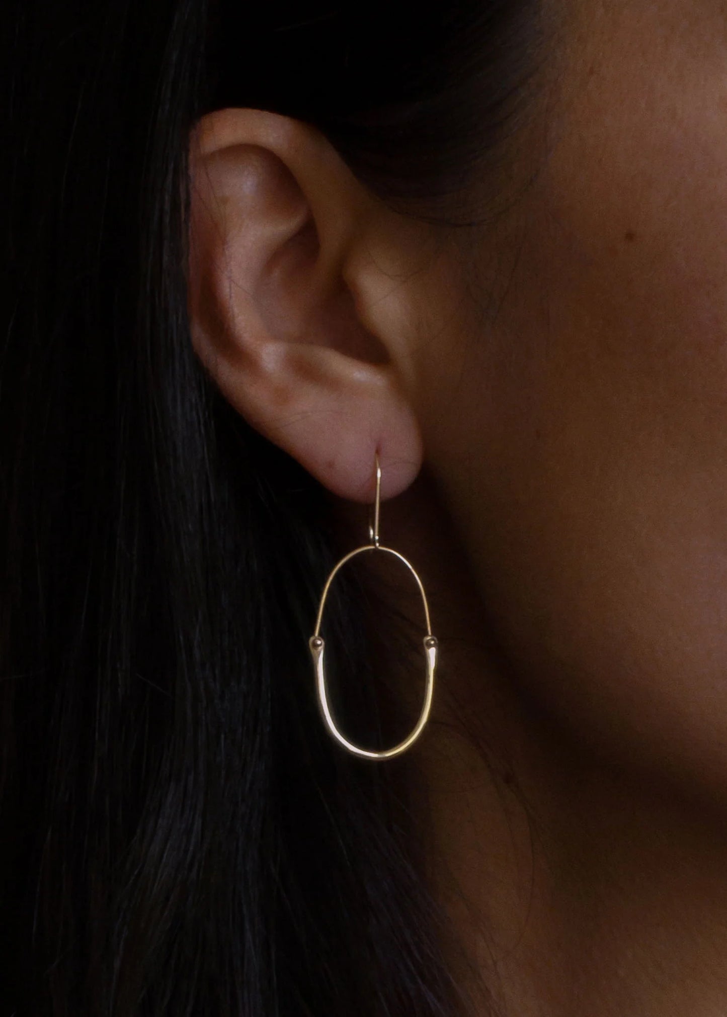 Medium Kishi Hoop Earrings - 14k Gold