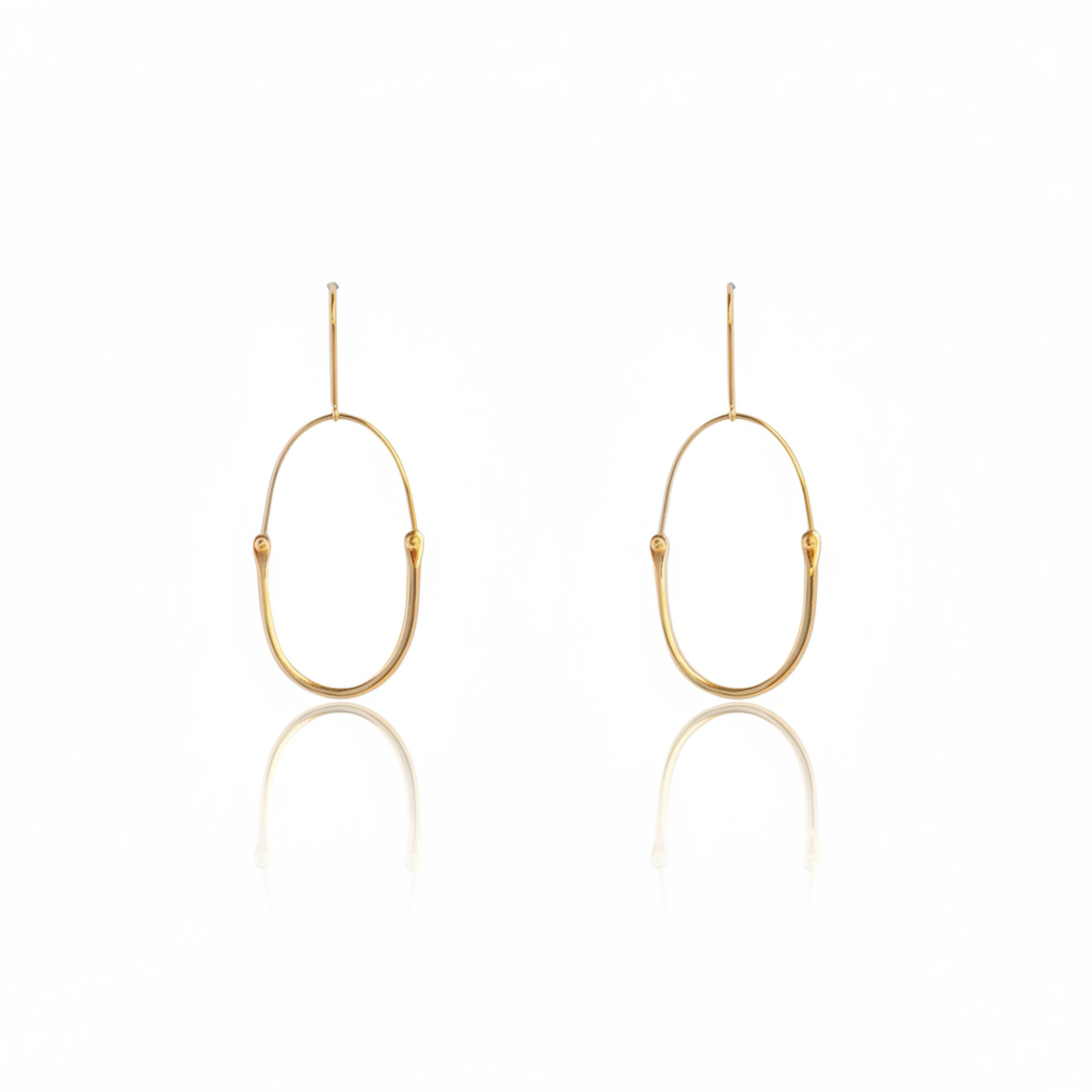 Medium Kishi Hoop Earrings - 14k Gold
