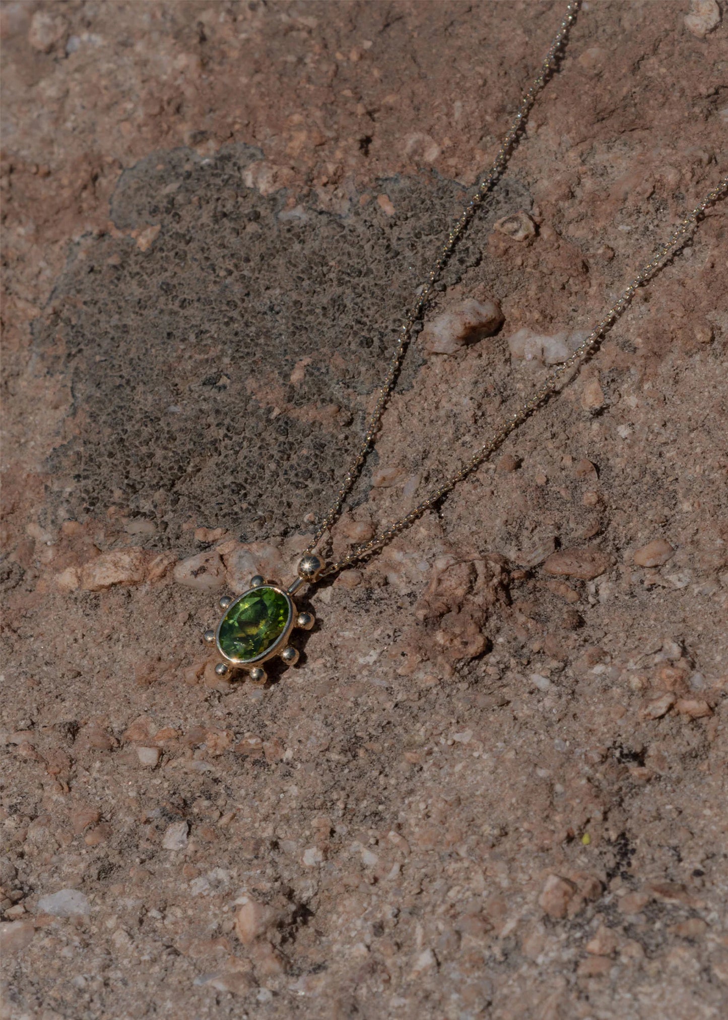 Elysia Necklace - 14k Gold Peridot