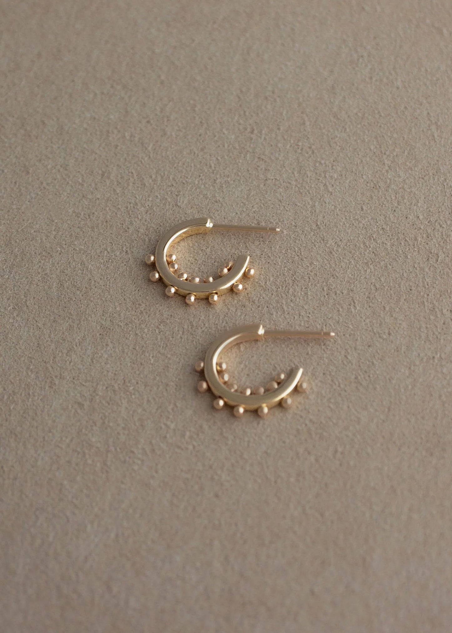 Small Narumi Hoops - 14k Gold