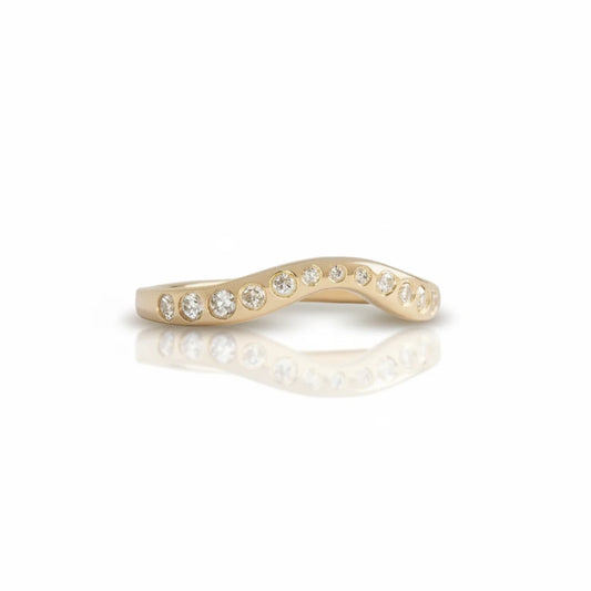 Classic Lana Diamond Band Ring - 14k Gold & Champagne Diamonds