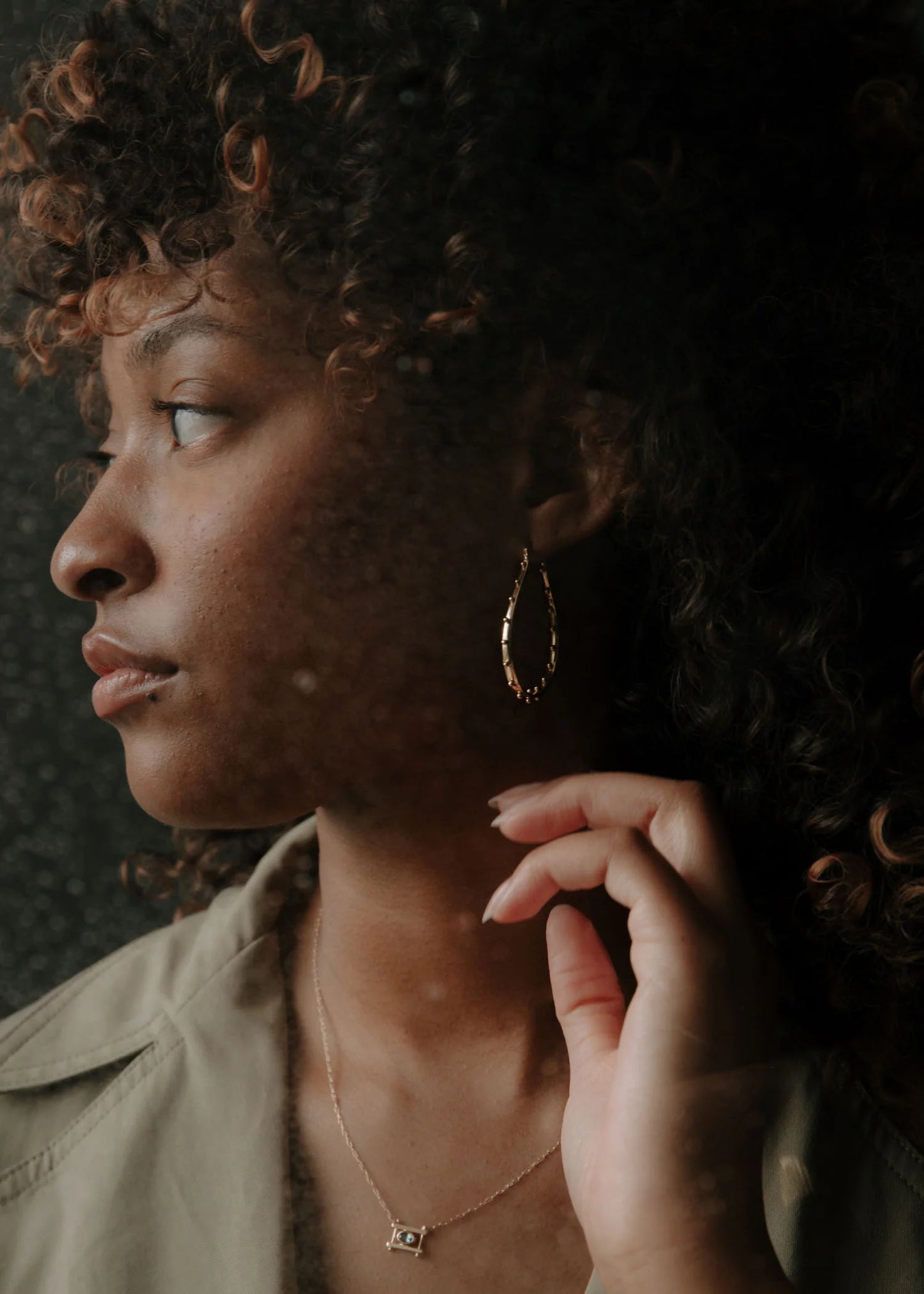 XL Kumi Earrings - 14K Solid Gold Statement Hoops