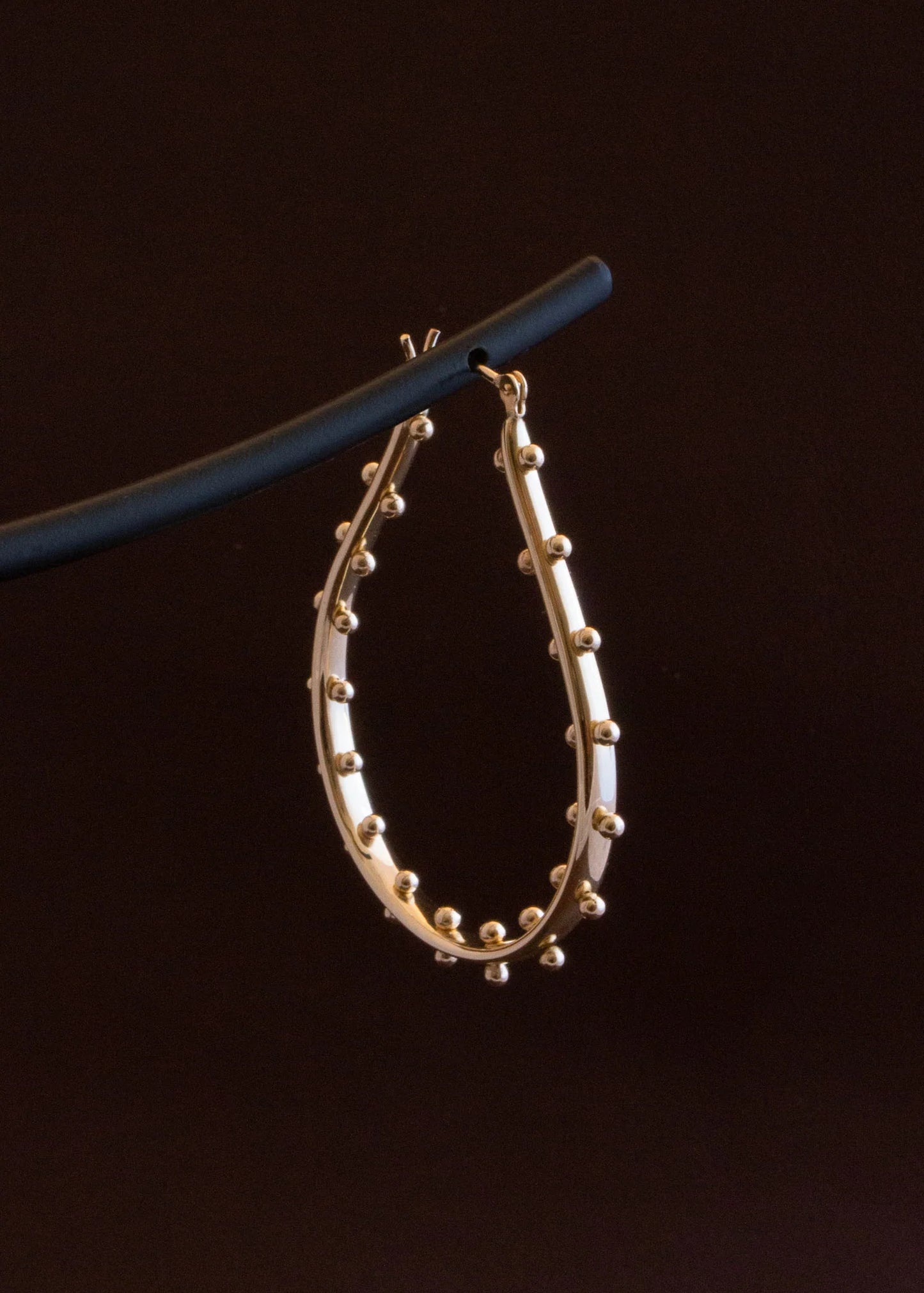 XL Kumi Earrings - 14K Solid Gold Statement Hoops