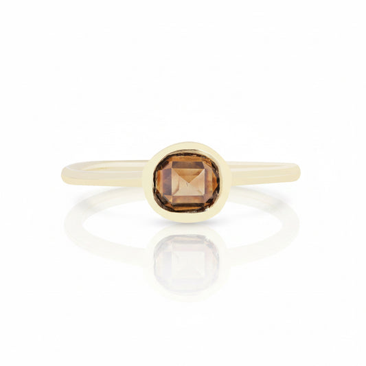 Maple Solitaire Ring - 14K Gold