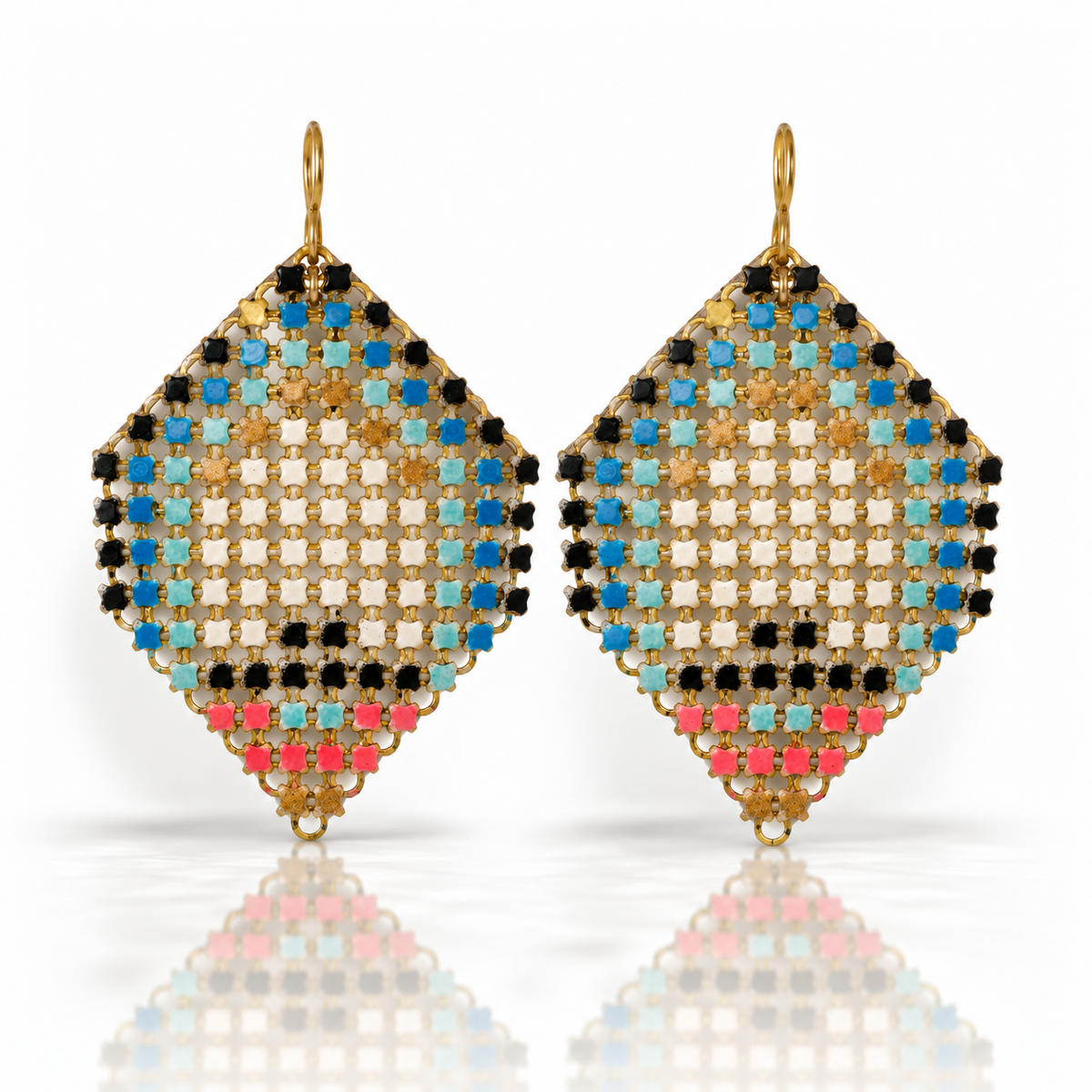 Rosehip Lantern Vintage Mesh Earrings