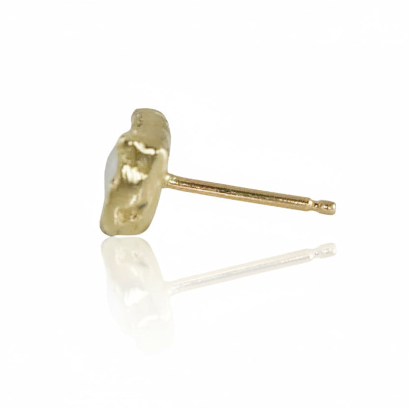 Mother of Pearl Petra Stud Earrings- Silver OR Gold