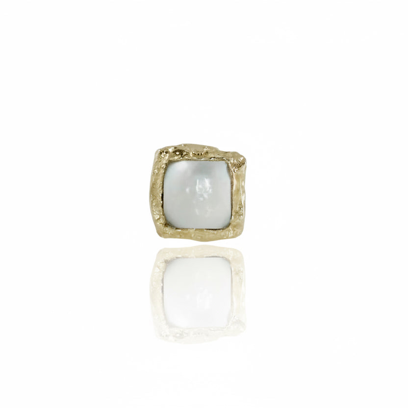 Mother of Pearl Petra Stud Earrings- Silver OR Gold
