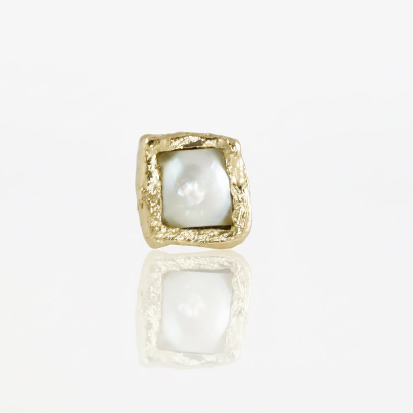 Mother of Pearl Petra Stud Earrings- Silver OR Gold