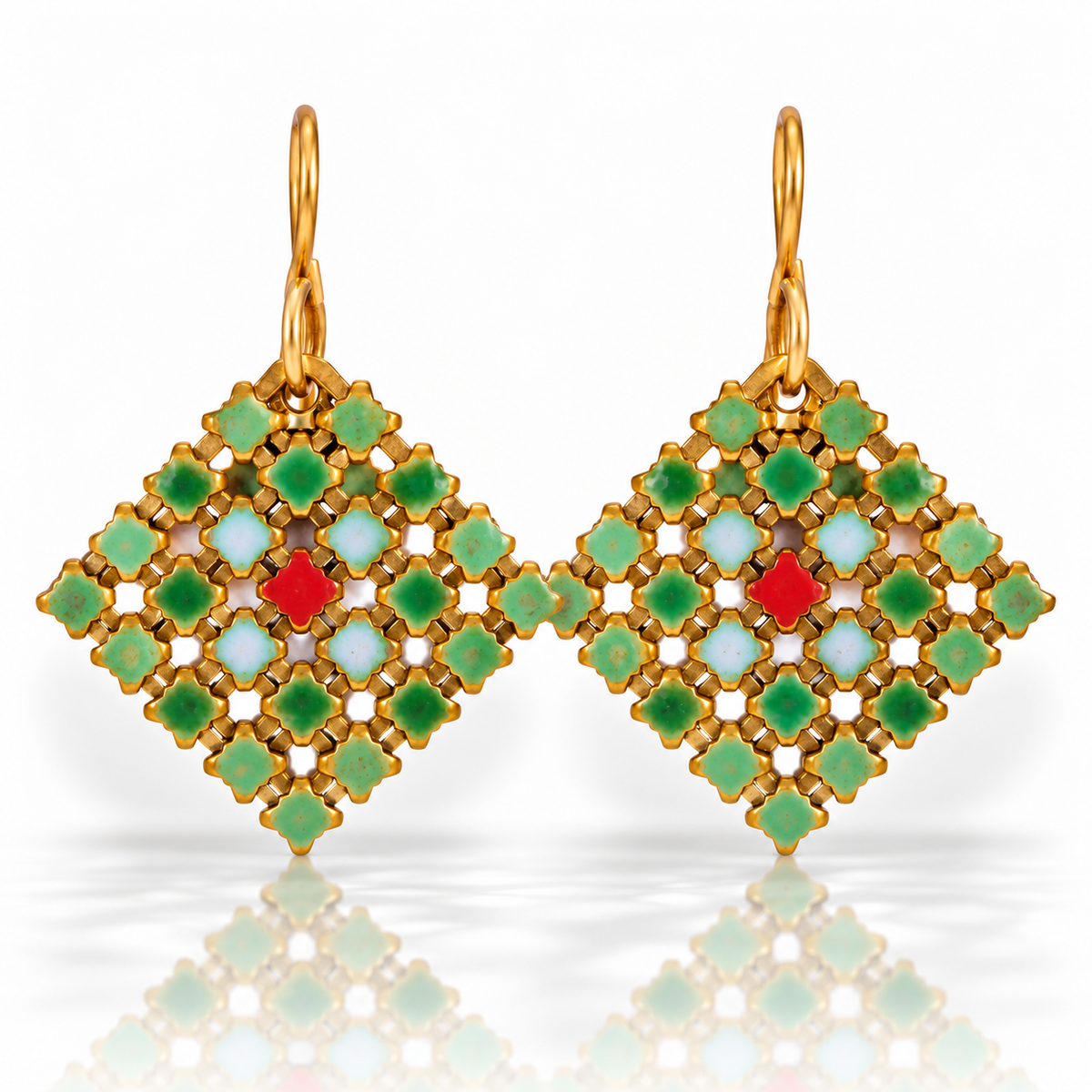 Pimento Mini Vintage Mesh Earrings