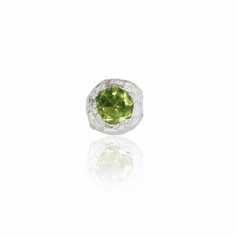 Peridot Petra Stud Earrings - Sterling Silver