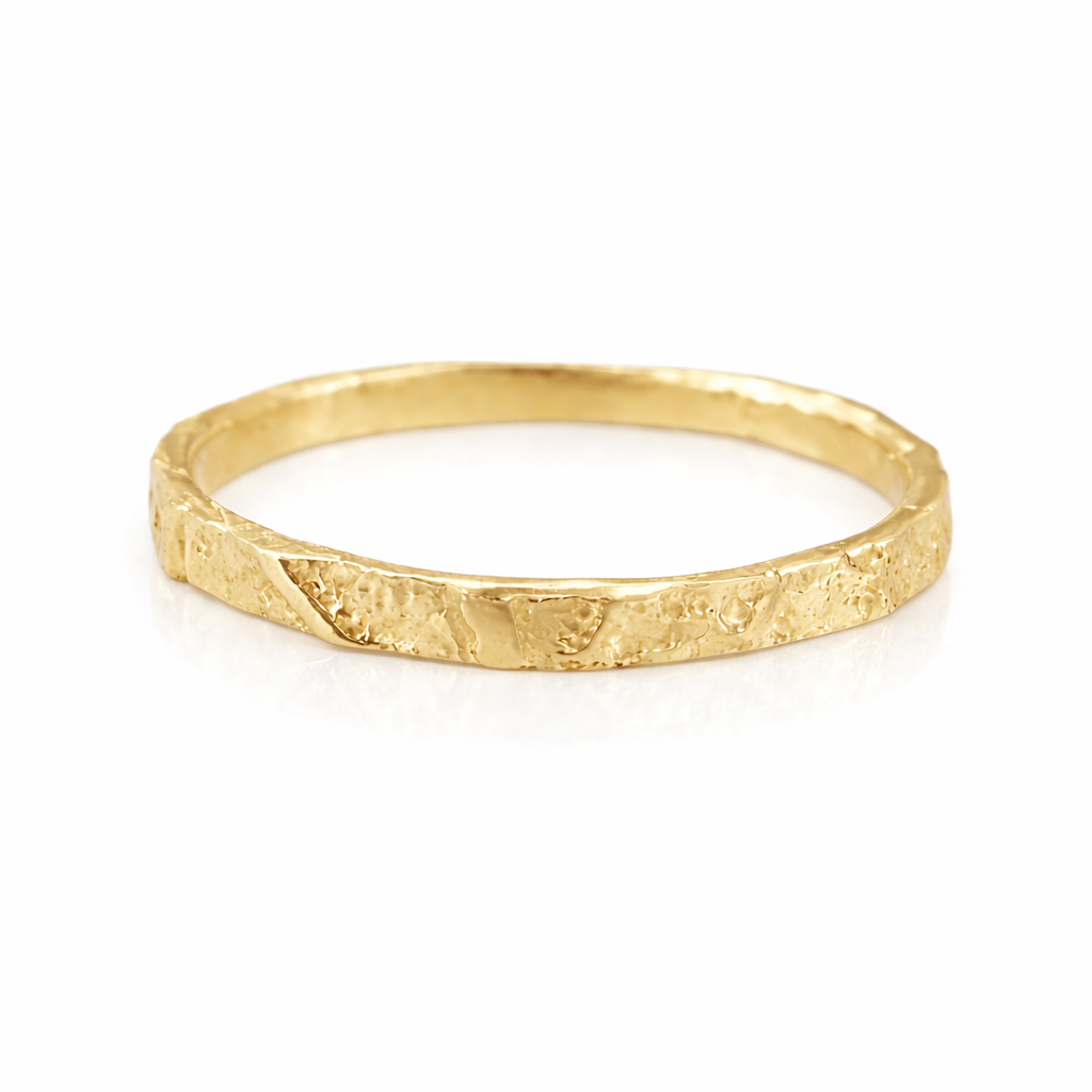 Philo Leaf Stacker Ring – 14k Gold