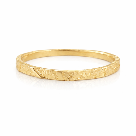 Philo Leaf Stacker Ring – 14k Gold