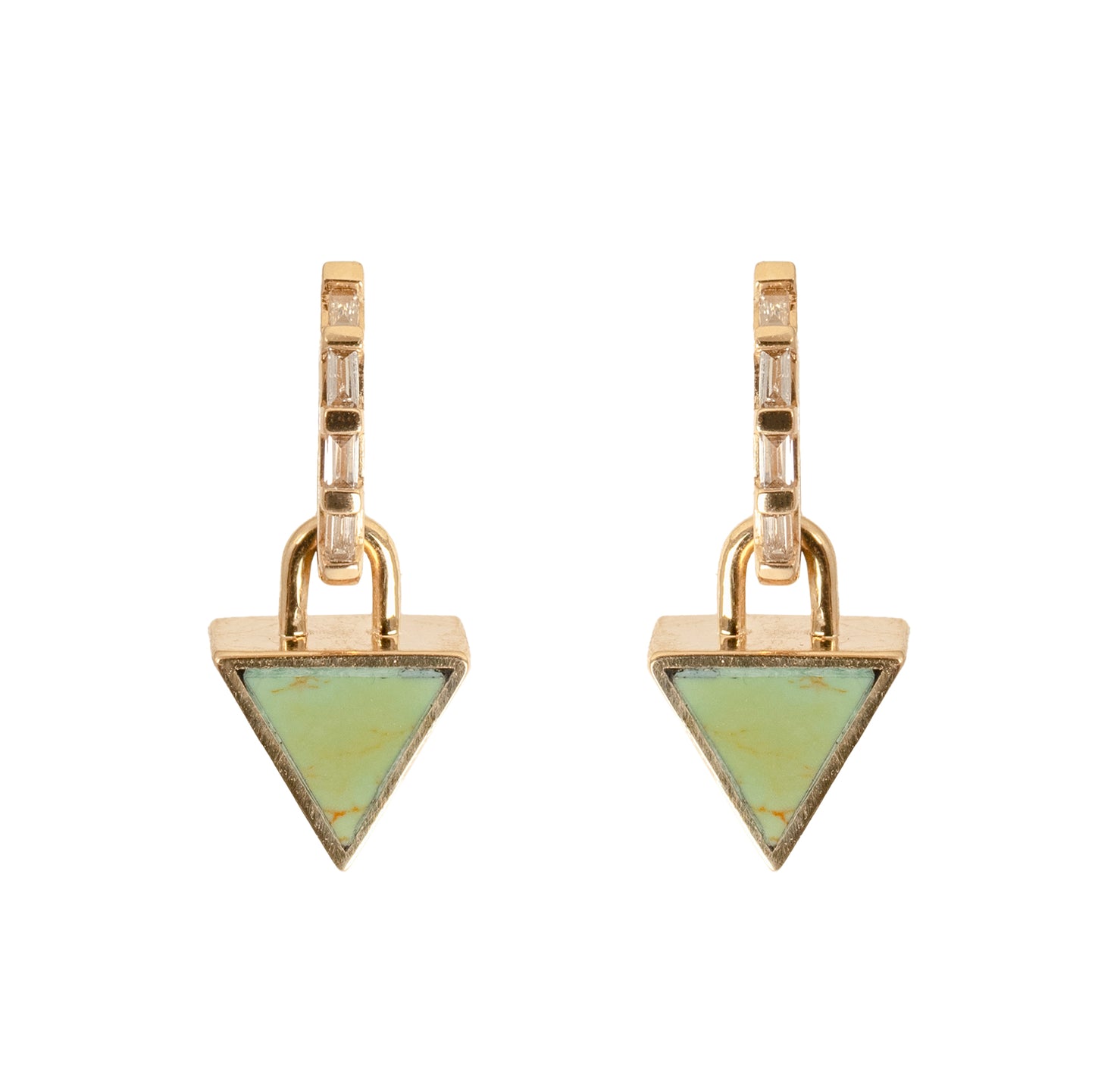 Reversible 3-in-1 Giza Earrings – 14k Gold, Turquoise & Dinosaur Bone Drops