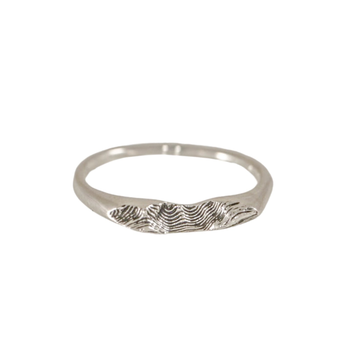 Sandia Topo Stacker – Sterling Silver