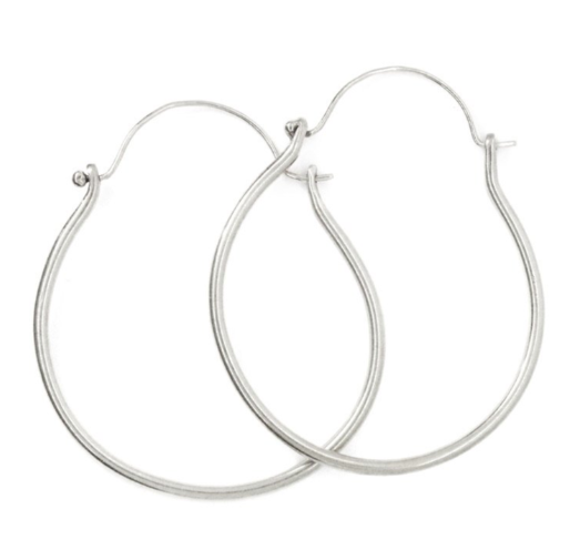 Silver Moritz Hoop Earrings