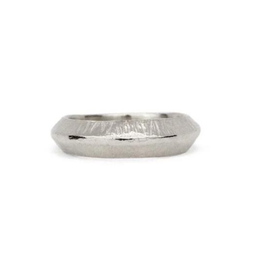 Silver Nairobi Knife Edge Ring – Sterling Silver Stacking Band