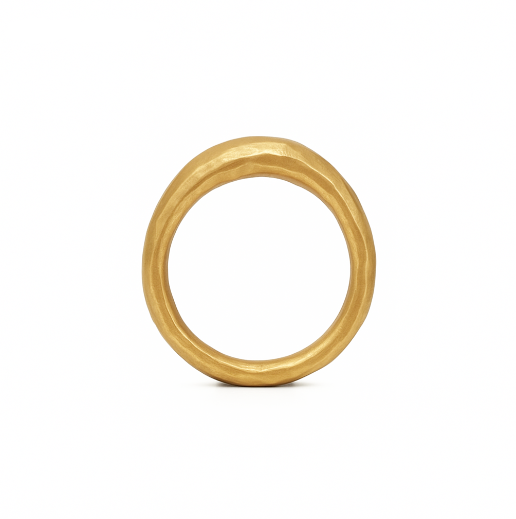 Bronze Ellipse Band Stacking Ring