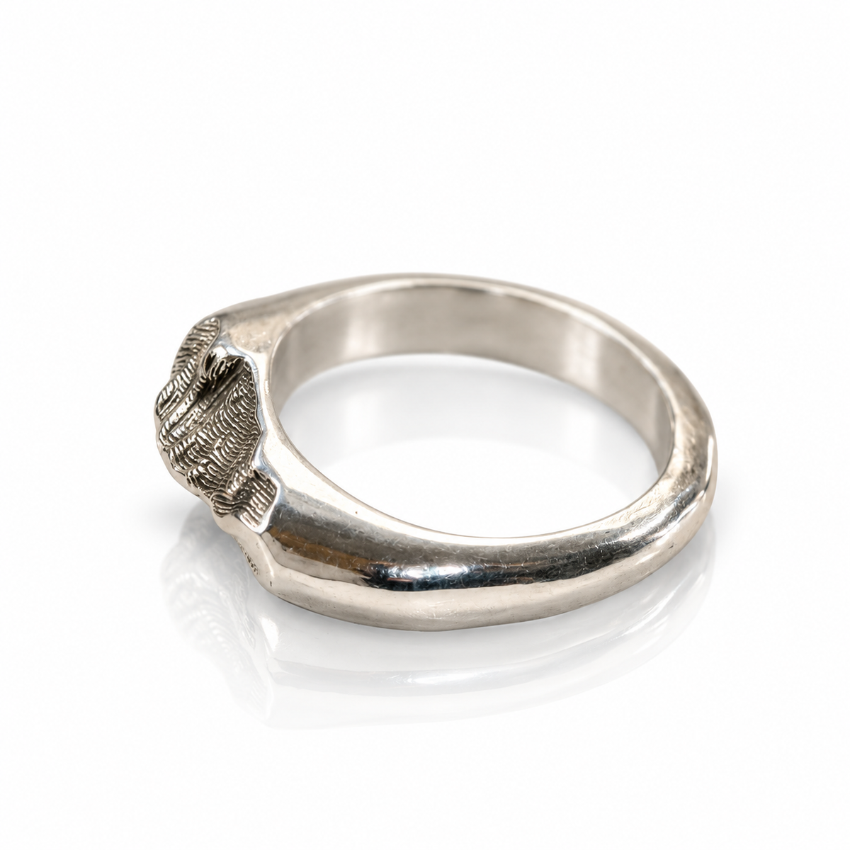 Santa Fe Ski Topo Band - Sterling Silver