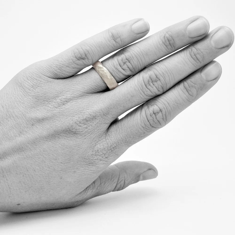 Sterling Silver Erosion Band Ring