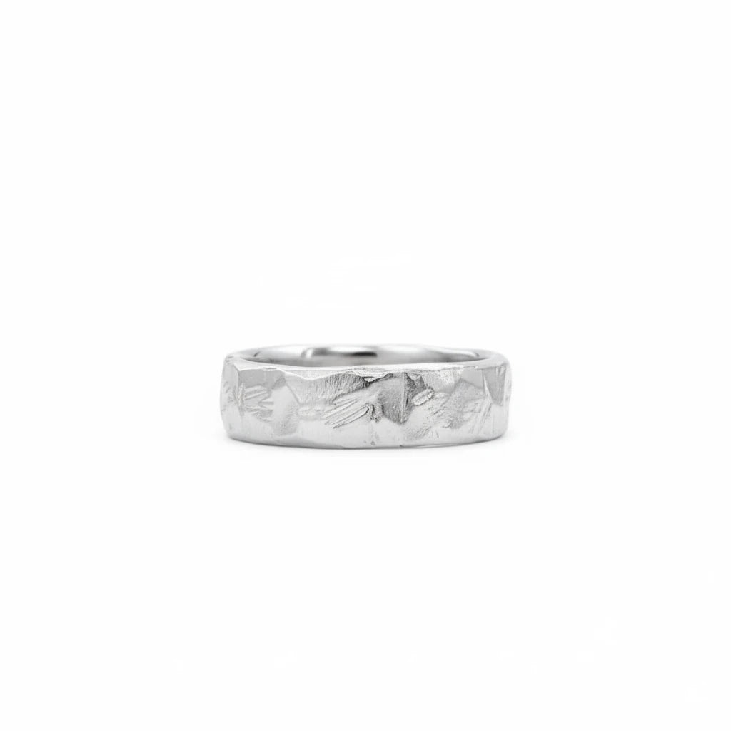 Sterling Silver Carved Band Ring