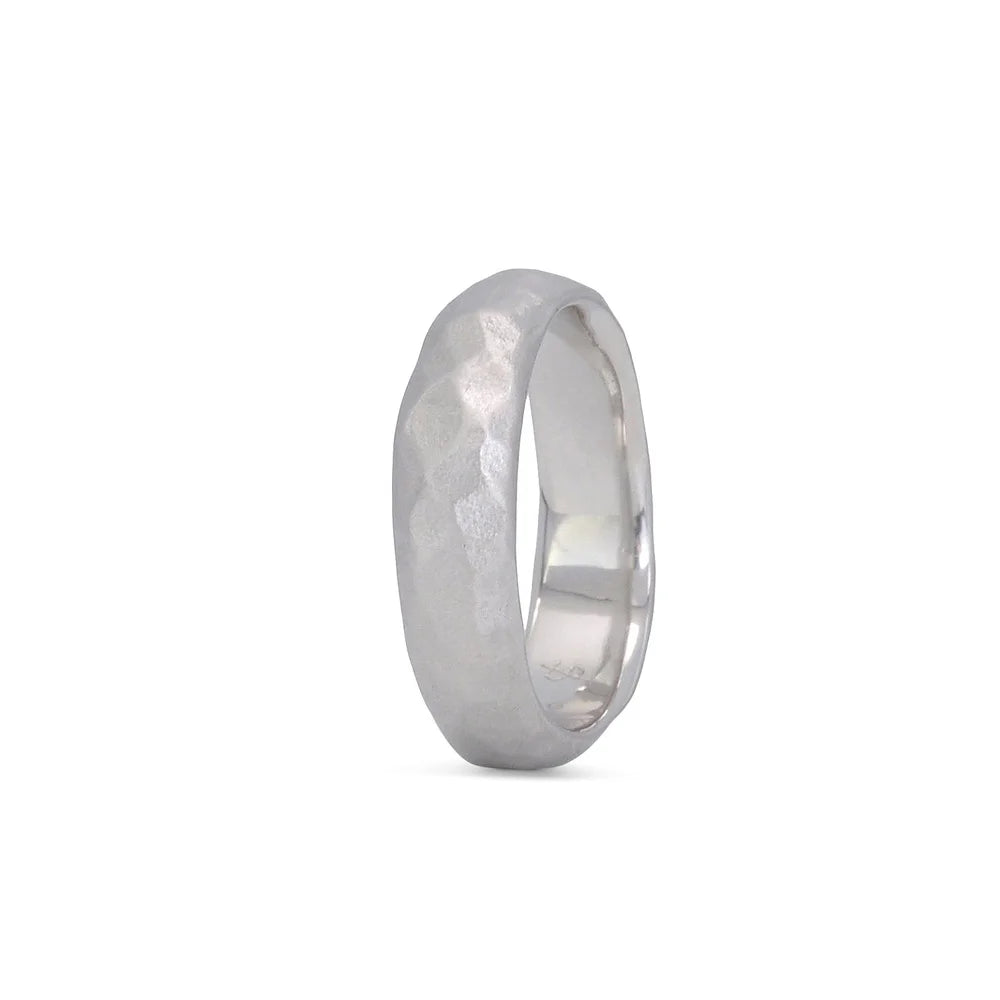 Sterling Silver Erosion Band Ring