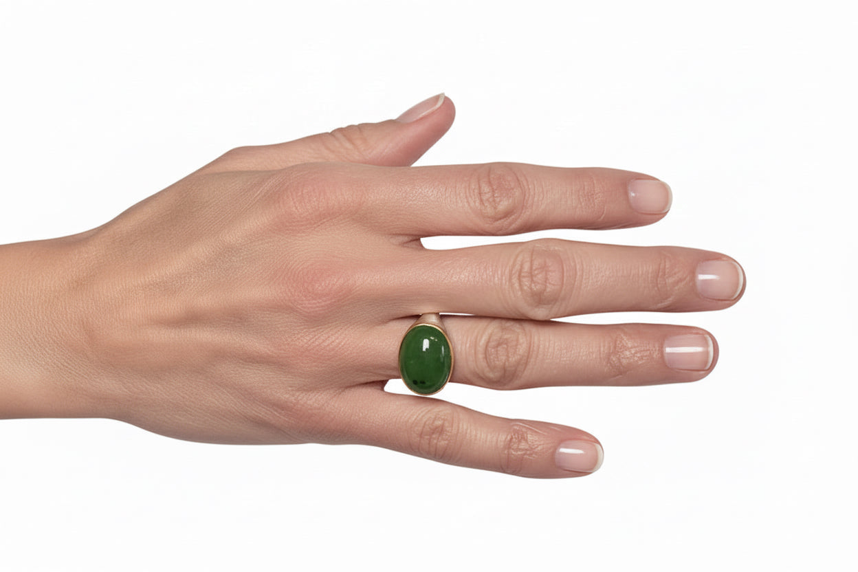 Siberian Jade Shine Ring