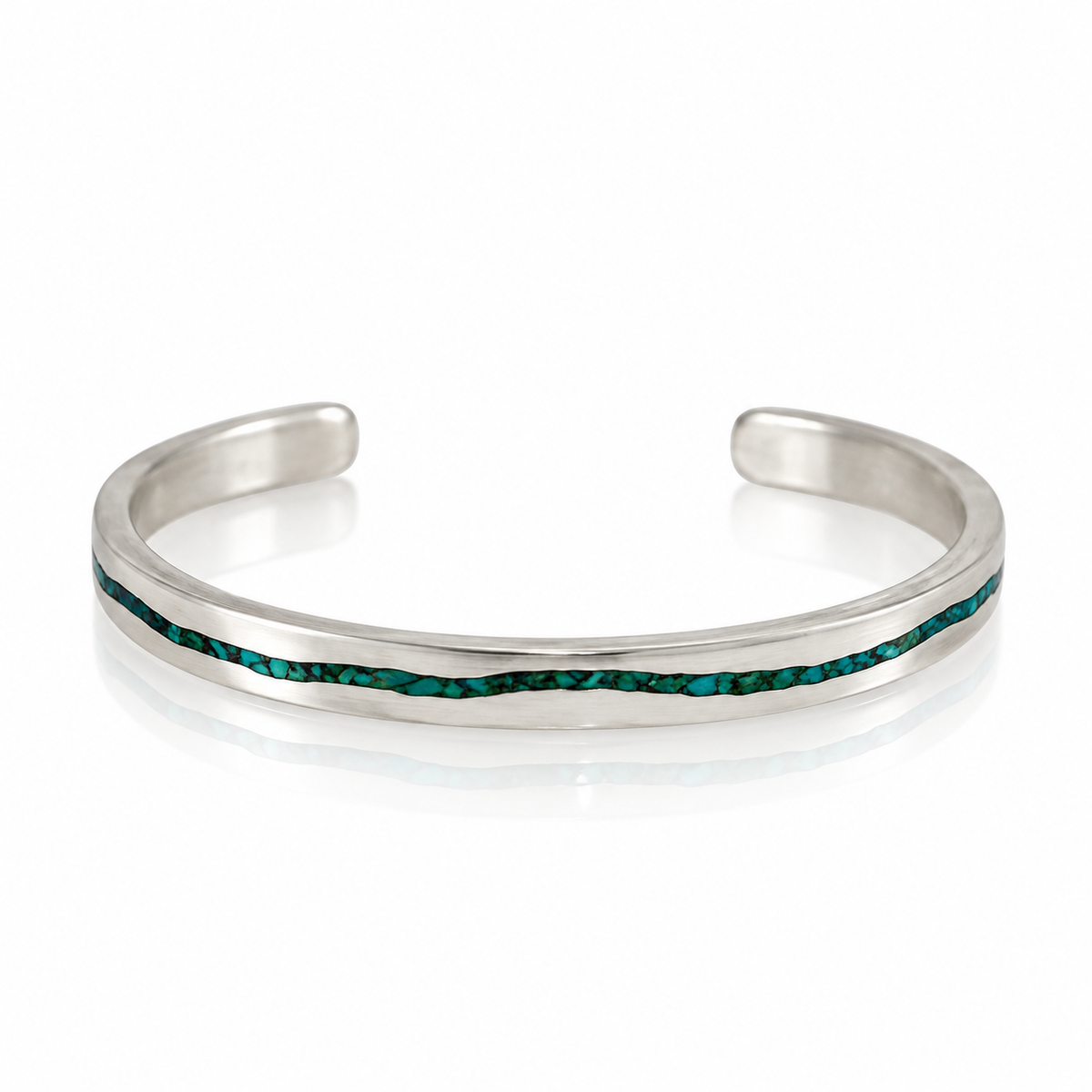 Rio Grande Inlay Cuff - Sterling Silver & Turquoise