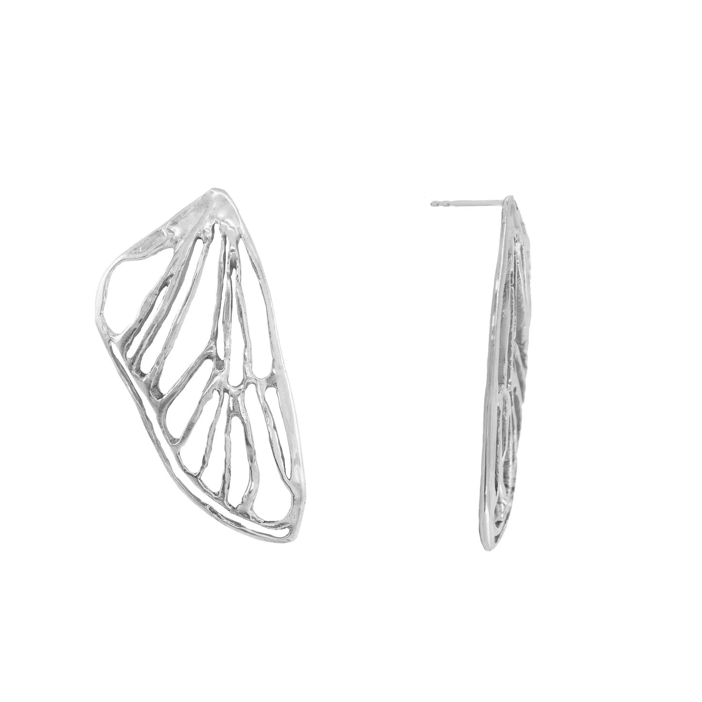 Petite Cicada Wing Earrings - Sterling Silver or 14k Gold Plated