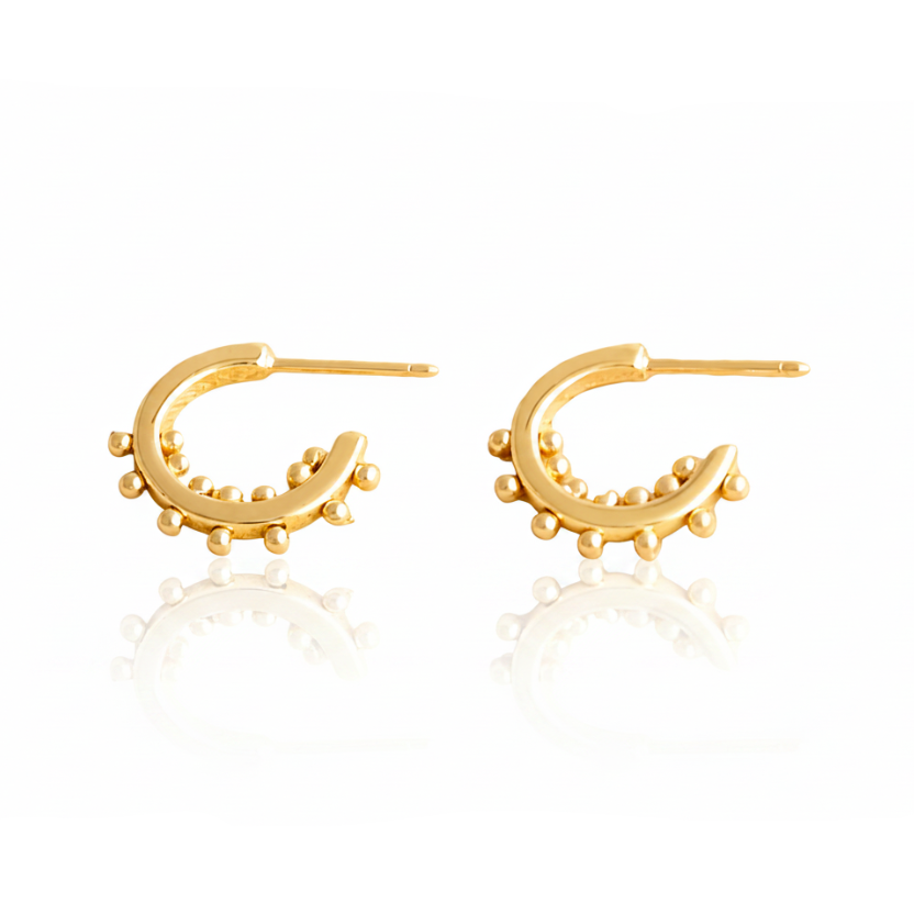 Small Narumi Hoops - 14k Gold