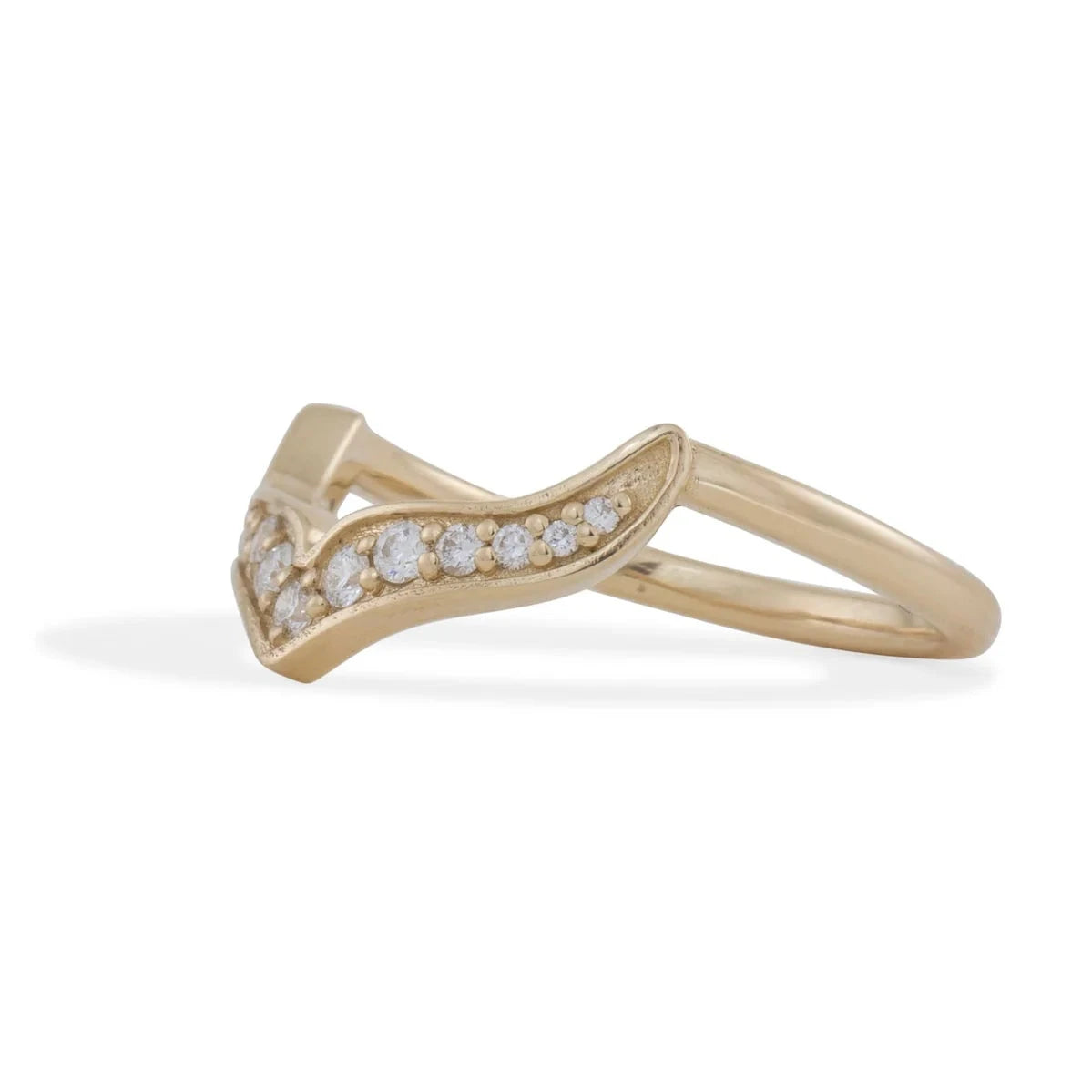 Mermaid Tail Diamond Ring – 14k Gold