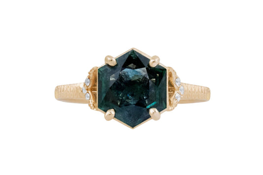 Sway Hexagon Sapphire Ring