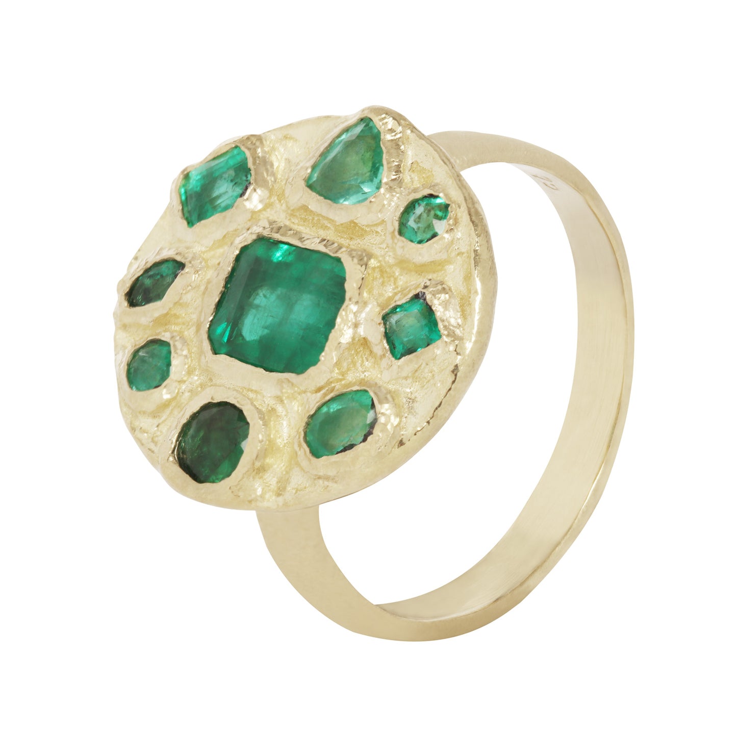 Symplegma Emerald Signet Ring