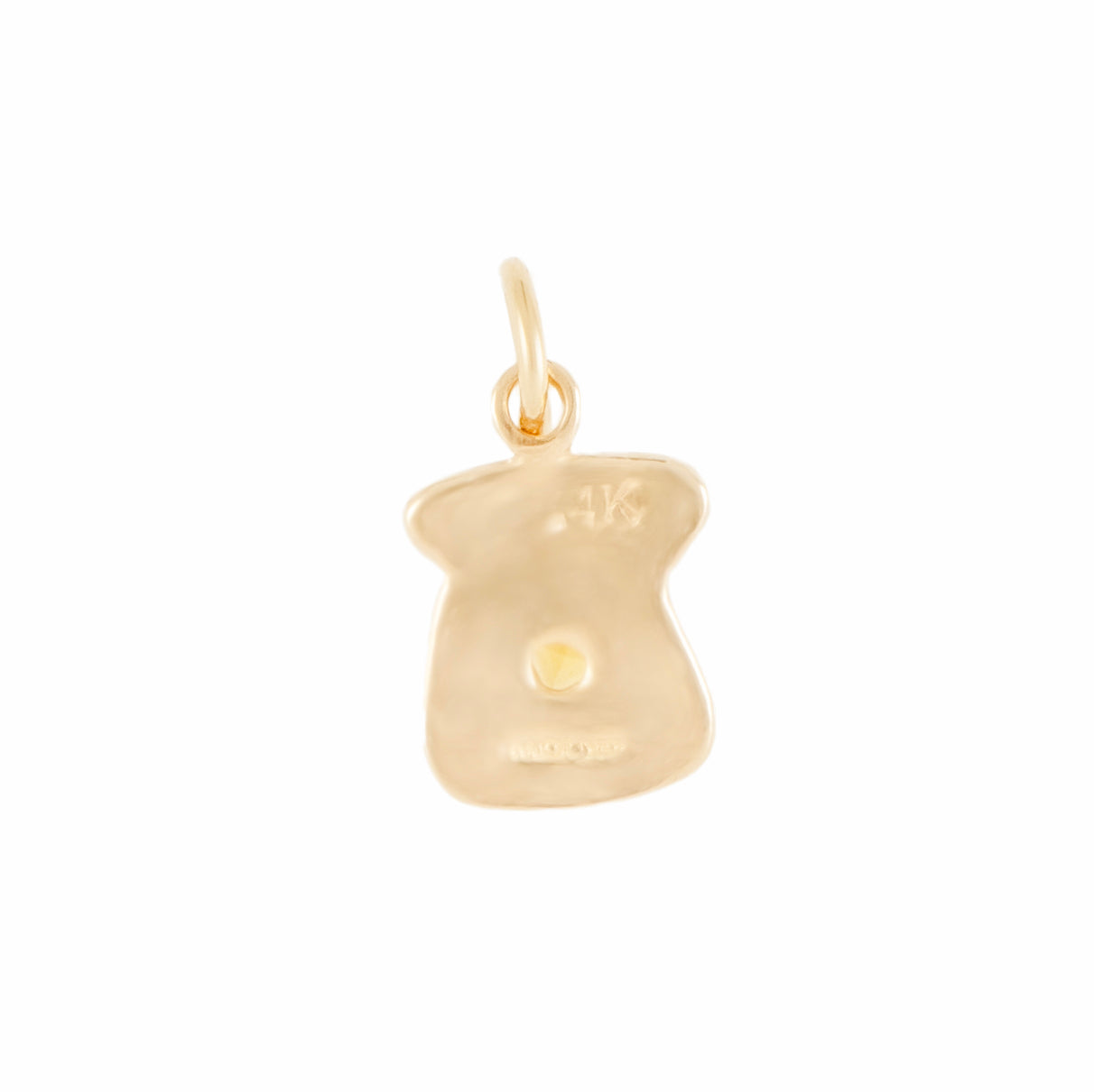 Toast Charm - 14k Gold & Sapphire