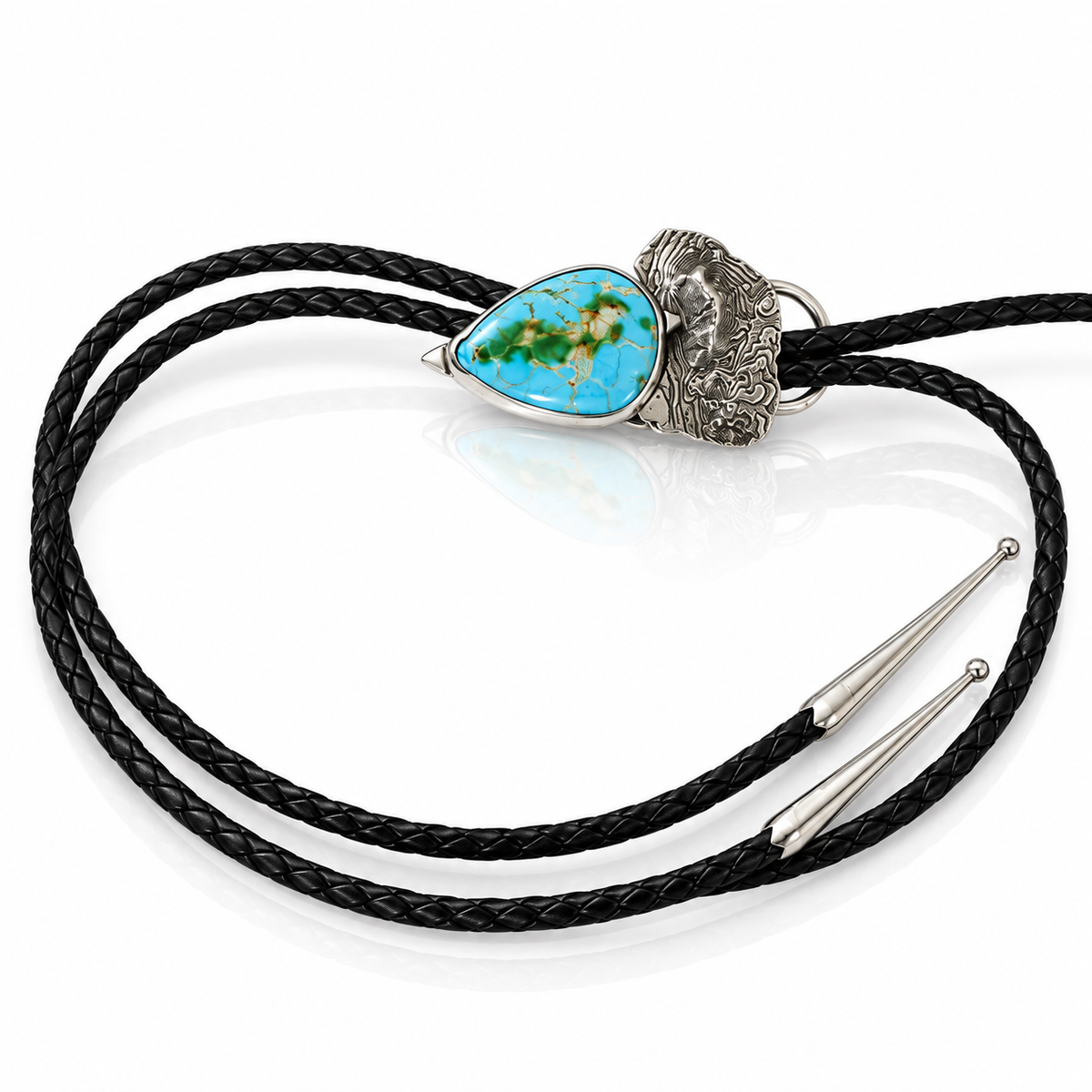Sandia Bolo Tie with Sonoran Turquoise