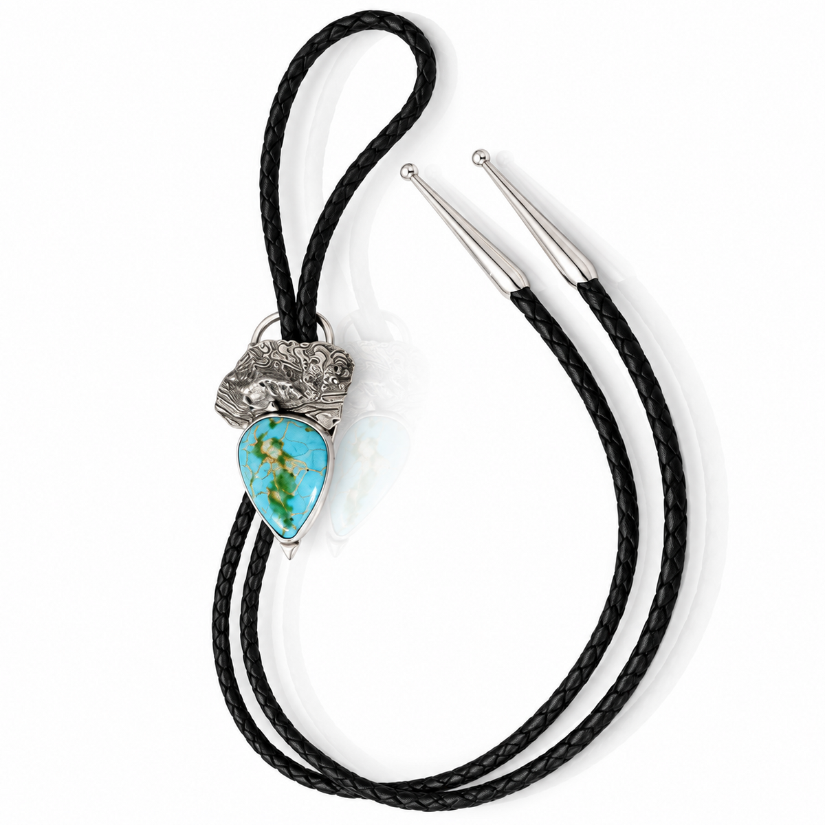 Sandia Bolo Tie with Sonoran Turquoise