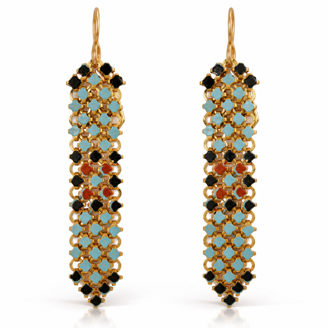 Desert Flower Vintage Mesh Earrings