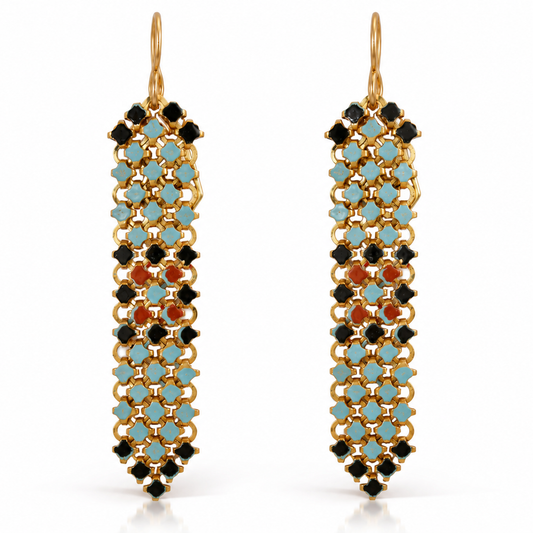 Desert Flower Vintage Mesh Earrings