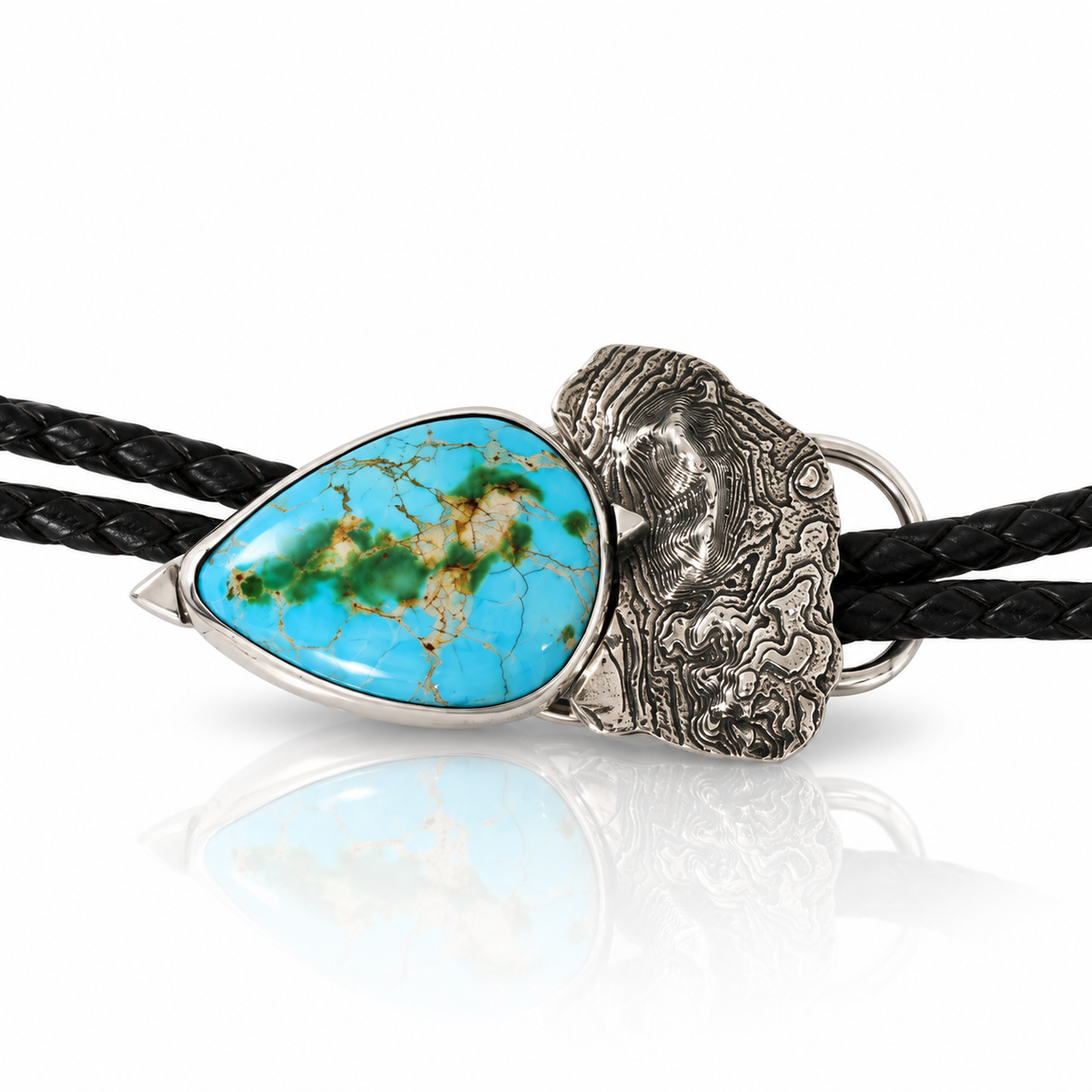Sandia Bolo Tie with Sonoran Turquoise