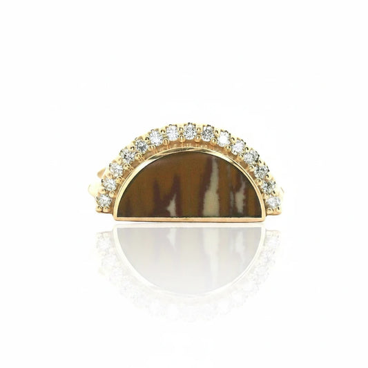 The Pave Alba Ring - 14k gold