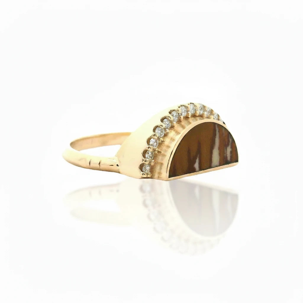 The Pave Alba Ring - 14k gold