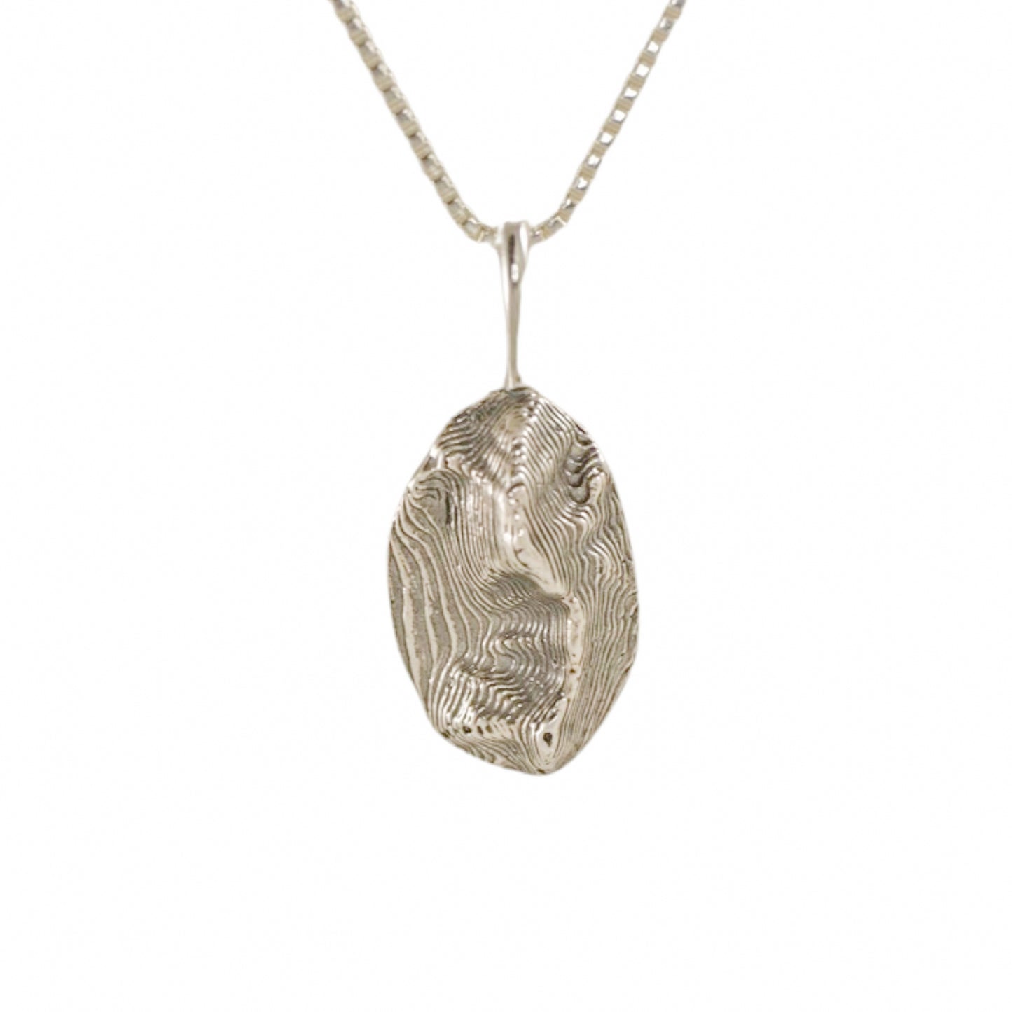 Sandia Mountain Oval Pendant – Sterling Silver