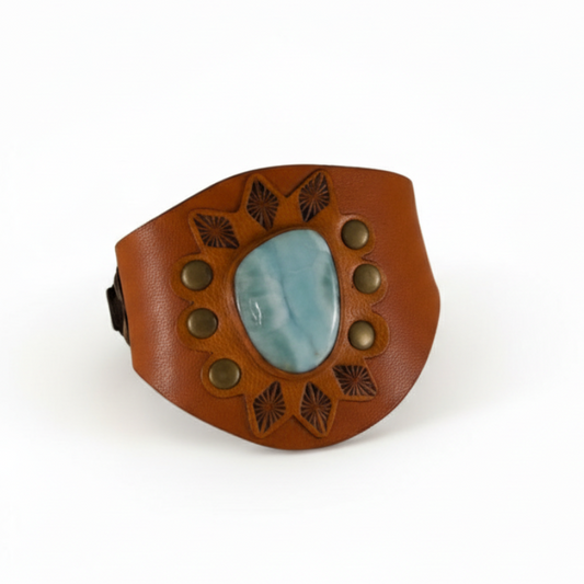 Larimar Leather Cuff – Leather Larimar