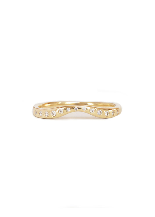 Thin Lana Diamond Band - 14k Gold