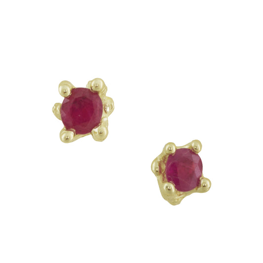 Ruby Petra Prong Studs